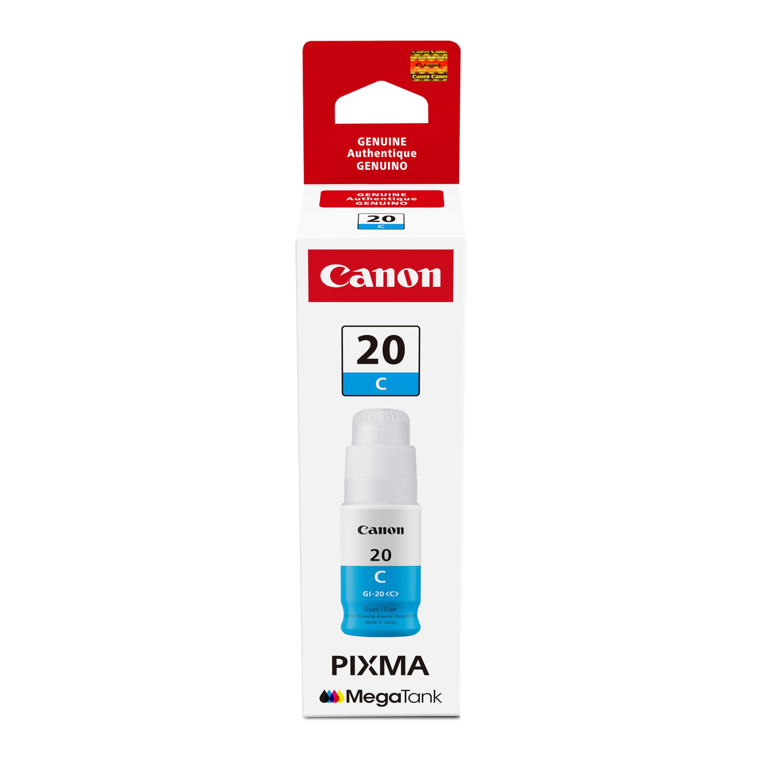 Amazon.com: Canon Genuine GI-20 Cyan Ink Bottle, Compatible to